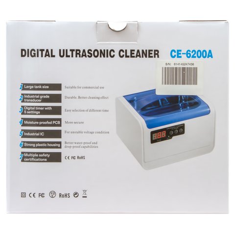 Ультразвуковая ванна Jeken (Codyson) CE-6200A Превью 9