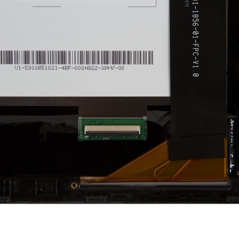 Дисплей для Asus MeMO Pad 10 ME102A, белый, с рамкой, #B101EAN01.1/MCF-101-1856-01-FPC-V1.0 Превью 1