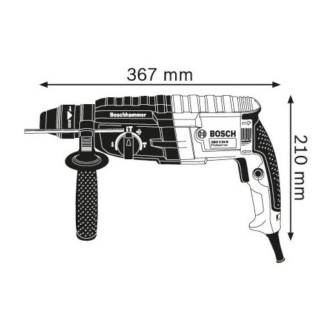 Перфоратор профессиональный Bosch GBH 2-24 DRE Превью 1