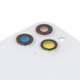 Задня панель корпуса для iPhone 11 Pro Max, срібляста, біла, із склом камери, small hole, matte silver Прев'ю 1