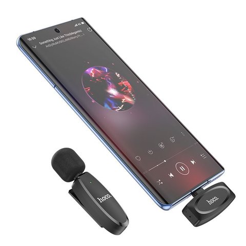 Мікрофон петличний Hoco L15, безпровідний, з кліпсою, USB тип-C, #6931474789037 Прев'ю 3
