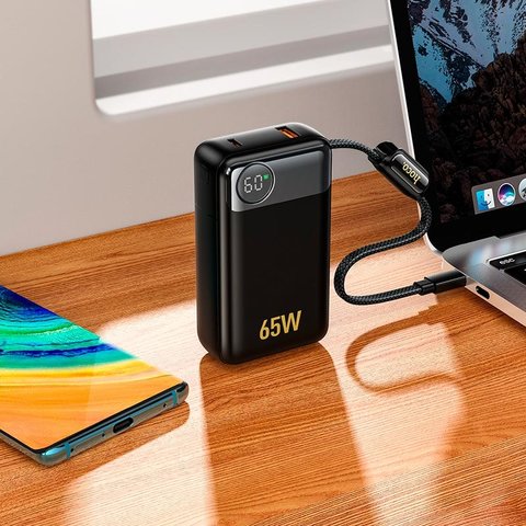 Power bank Hoco Q53, 12000 мАг, 65 Вт, чорний, Quick Charge, Power Delivery (PD), #694007672597 Прев'ю 2
