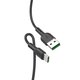 Cable USB Hoco X33, USB tipo-A, USB tipo C, 100 cm, 5 A, negro, VOOC, #6931474706119 Vista previa  1