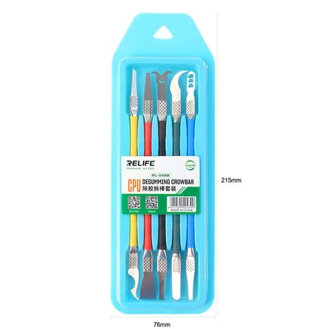Juego de herramientas para reparación de dispositivos móviles RELIFE RL-049B, 5 in 1 Vista previa  1
