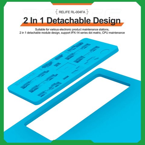 Insulation Mat RELIFE RL-004FA, (antistatic, 350 mm, 500 mm, with matrix for Face ID repairing) Preview 2
