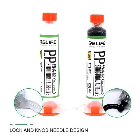 Glue RELIFE RL-035A, (polyurethane, transparent, for gluing back covers, for display frames, 30 ml) Preview 1