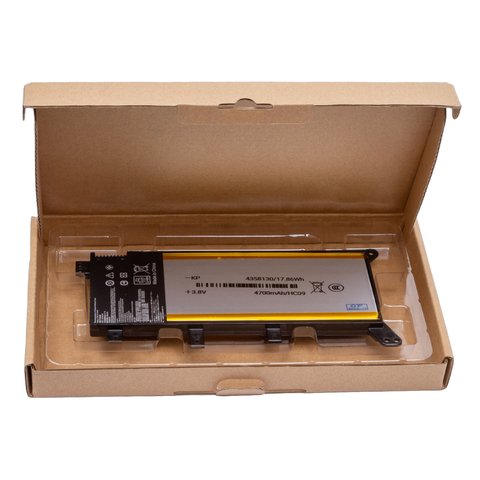 Battery C21N1347 compatible with Asus K555, X555, (Li-Polymer, 7,5 B, 4700 mAh, Original (PRC)) Preview 1