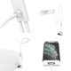 Holder Hoco PH24, (white, with a holder, desktop, silicone, plastic, metal) #6931474719423 Preview 3