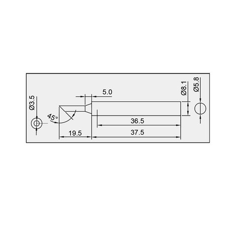 Punta de recambio para cautín Pro'sKit 5SI-131-3C Vista previa  1