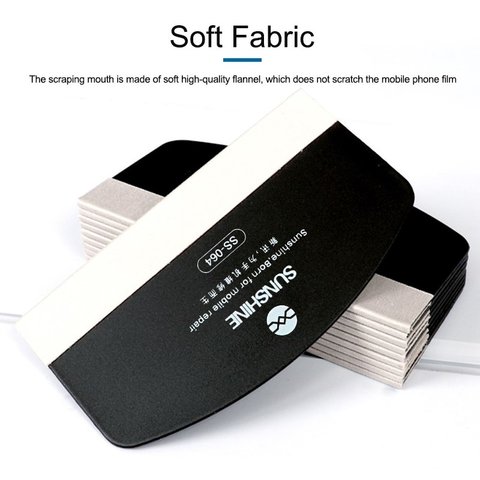 Espátula Sunshine SS-064B, para pegar películas, 93 mm, plástico, negro Vista previa  2