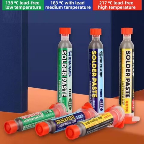 Pasta BGA Mechanic TS83, Sn 63%, Pb 37%, 183 °C, 50 g Vista previa  1