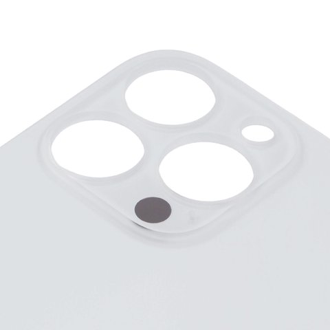 Panel trasero de carcasa puede usarse con iPhone 13 Pro Max, plateada, blanco, no es necesario desmontar la cámara, Original (PRC), Silver, big hole Vista previa  1