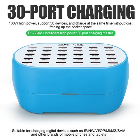 Adaptador de red RELIFE RL-304M, 160 W, 30 puertos Vista previa  2