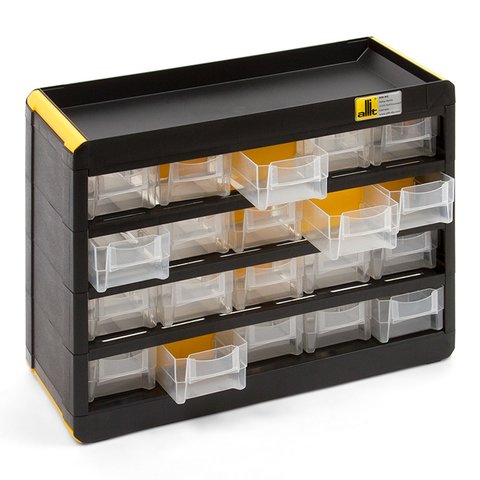 Кассетница з выдвижными ячейками W-465110, пластиковая, 20 ячеек Превью 1