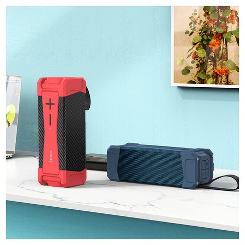 Портативная беспроводная колонка Hoco HC6, синяя, bluetooth 5.0, 10W*2, #6931474749079 Превью 2