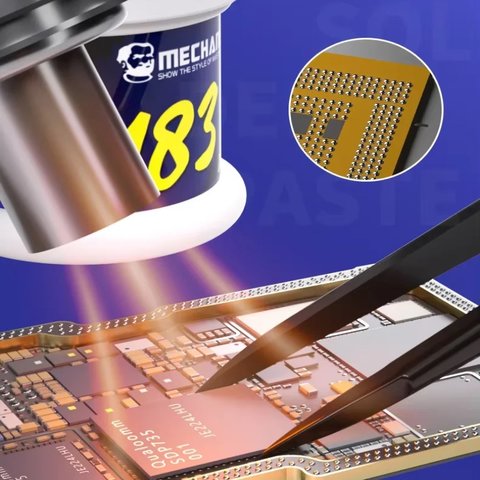 BGA паста Mechanic ZW50, Sn 62%, Pb 35%, 183 °C, 50 г Прев'ю 3