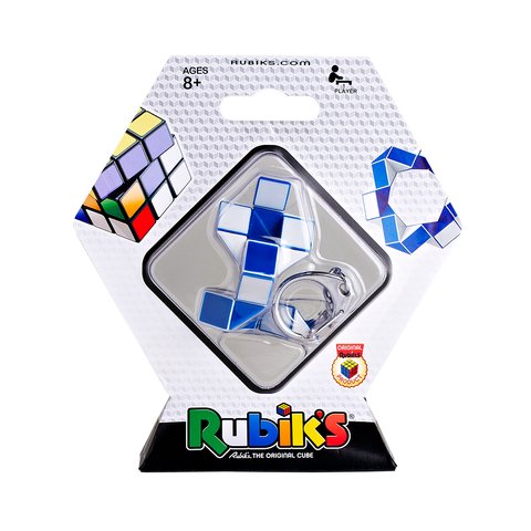 Мини-головоломка Кубик Рубика Rubik's Змейка (бело-голубая) Превью 3